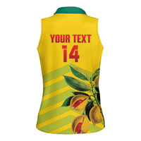 Grenada Football 2026 Custom Women Sleeveless Polo Shirt Go Spice Boys Nutmeg Yellow Version