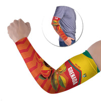 Grenada Football 2026 Custom Arm Sleeves Go Spice Boys Nutmeg Red Version