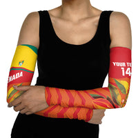 Grenada Football 2026 Custom Arm Sleeves Go Spice Boys Nutmeg Red Version