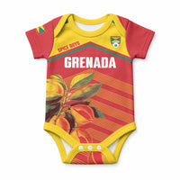 Grenada Football 2026 Custom Baby Onesie Go Spice Boys Nutmeg Red Version