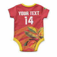 Grenada Football 2026 Custom Baby Onesie Go Spice Boys Nutmeg Red Version