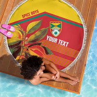 Grenada Football 2026 Custom Beach Blanket Go Spice Boys Nutmeg Red Version