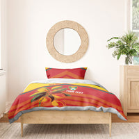 Grenada Football 2026 Custom Bedding Set Go Spice Boys Nutmeg Red Version