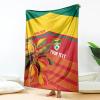 Grenada Football 2026 Custom Blanket Go Spice Boys Nutmeg Red Version