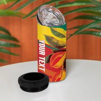 Grenada Football 2026 Custom 4 in 1 Can Cooler Tumbler Go Spice Boys Nutmeg Red Version