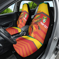 Grenada Football 2026 Custom Car Seat Cover Go Spice Boys Nutmeg Red Version