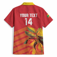 Grenada Football 2026 Custom Hawaiian Shirt Go Spice Boys Nutmeg Red Version