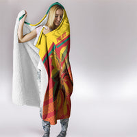 Grenada Football 2026 Custom Hooded Blanket Go Spice Boys Nutmeg Red Version