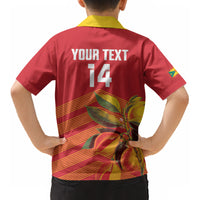 Grenada Football 2026 Custom Kid Hawaiian Shirt Go Spice Boys Nutmeg Red Version