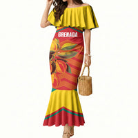 Grenada Football 2026 Custom Mermaid Dress Go Spice Boys Nutmeg Red Version