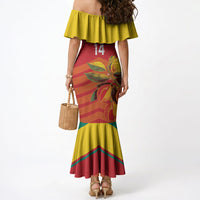 Grenada Football 2026 Custom Mermaid Dress Go Spice Boys Nutmeg Red Version