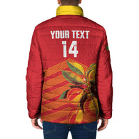 Grenada Football 2026 Custom Padded Jacket Go Spice Boys Nutmeg Red Version