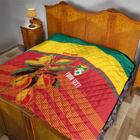 Grenada Football 2026 Custom Quilt Go Spice Boys Nutmeg Red Version