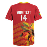 Grenada Football 2026 Custom Rugby Jersey Go Spice Boys Nutmeg Red Version