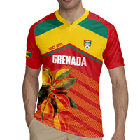 Grenada Football 2026 Custom Rugby Jersey Go Spice Boys Nutmeg Red Version