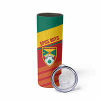 Grenada Football 2026 Custom Skinny Tumbler Go Spice Boys Nutmeg Red Version