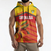 Grenada Football 2026 Custom Sleeveless Hoodie Go Spice Boys Nutmeg Red Version