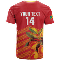 Grenada Football 2026 Custom T Shirt Go Spice Boys Nutmeg Red Version