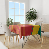 Grenada Football 2026 Custom Tablecloth Go Spice Boys Nutmeg Red Version