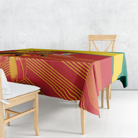 Grenada Football 2026 Custom Tablecloth Go Spice Boys Nutmeg Red Version