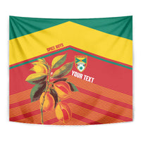 Grenada Football 2026 Custom Tapestry Go Spice Boys Nutmeg Red Version