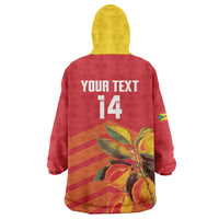 Grenada Football 2026 Custom Wearable Blanket Hoodie Go Spice Boys Nutmeg Red Version