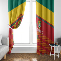 Grenada Football 2026 Custom Window Curtain Go Spice Boys Nutmeg Red Version
