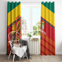 Grenada Football 2026 Custom Window Curtain Go Spice Boys Nutmeg Red Version