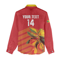 Grenada Football 2026 Custom Women Casual Shirt Go Spice Boys Nutmeg Red Version