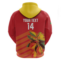 Grenada Football 2026 Custom Zip Hoodie Go Spice Boys Nutmeg Red Version