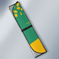 Guyana Football 2026 Custom Auto Sun Shade Come On Golden Jaguars
