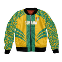 Guyana Football 2026 Custom Bomber Jacket Come On Golden Jaguars