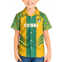 Guyana Football 2026 Custom Kid Hawaiian Shirt Come On Golden Jaguars