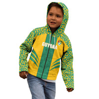 Guyana Football 2026 Custom Kid Hoodie Come On Golden Jaguars