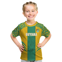 Guyana Football 2026 Custom Kid T Shirt Come On Golden Jaguars