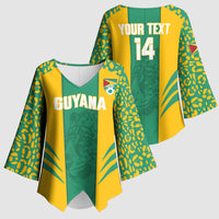 Guyana Football 2026 Custom Kimono Sleeve Blouse Come On Golden Jaguars