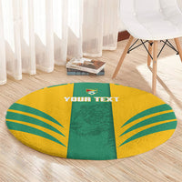 Guyana Football 2026 Custom Round Carpet Come On Golden Jaguars