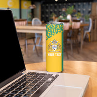 Guyana Football 2026 Custom Skinny Tumbler Come On Golden Jaguars