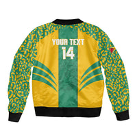 Guyana Football 2026 Custom Sleeve Zip Bomber Jacket Come On Golden Jaguars