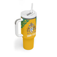 Guyana Football 2026 Custom Tumbler With Handle Come On Golden Jaguars