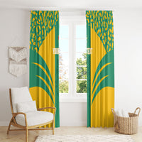Guyana Football 2026 Custom Window Curtain Come On Golden Jaguars