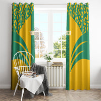 Guyana Football 2026 Custom Window Curtain Come On Golden Jaguars