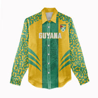 Guyana Football 2026 Custom Women Casual Shirt Come On Golden Jaguars