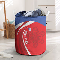 Puerto Rico Football 2026 Custom Laundry Basket Vamos Los Boricuas Taino Sun