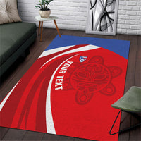 Puerto Rico Football 2026 Custom Area Rug Vamos Los Boricuas Taino Sun