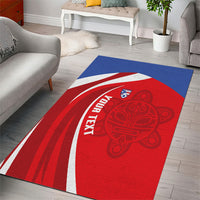 Puerto Rico Football 2026 Custom Area Rug Vamos Los Boricuas Taino Sun