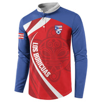 Puerto Rico Football 2026 Custom Button Sweatshirt Vamos Los Boricuas Taino Sun