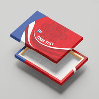 Puerto Rico Football 2026 Custom Canvas Wall Art Vamos Los Boricuas Taino Sun