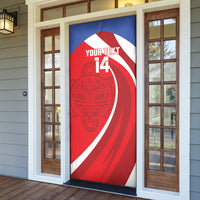 Puerto Rico Football 2026 Custom Door Cover Vamos Los Boricuas Taino Sun