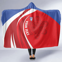 Puerto Rico Football 2026 Custom Hooded Blanket Vamos Los Boricuas Taino Sun
